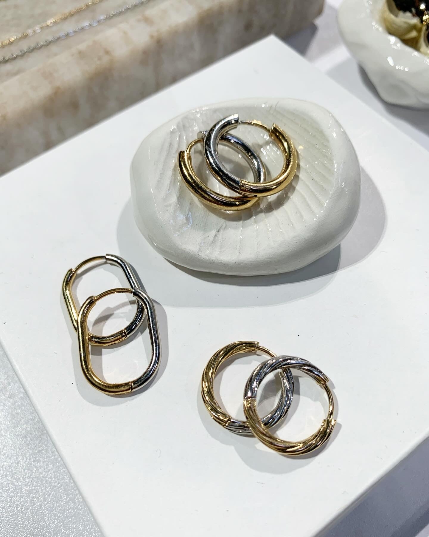 Nerūdijančio plieno auskarai