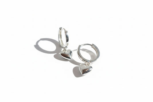 Auskarai ‘Silver Hearts’