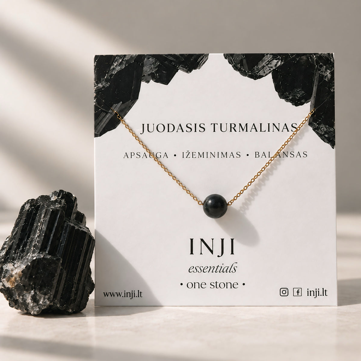 ONE STONE · JUODASIS TURMALINAS