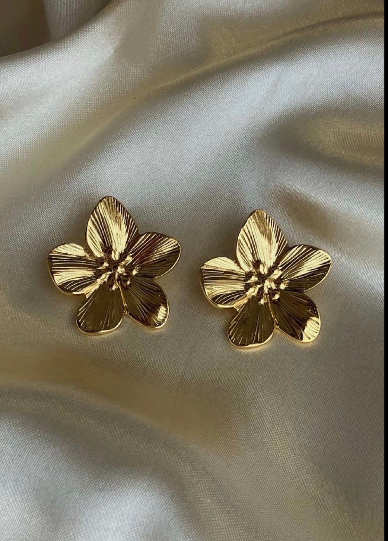 Auskarai ‘Flower Gold L’