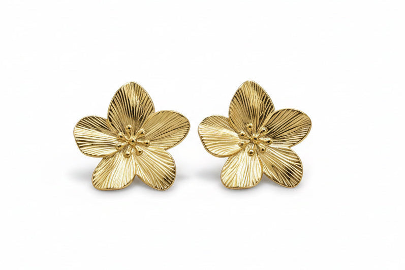 Auskarai ‘Flower Gold L’