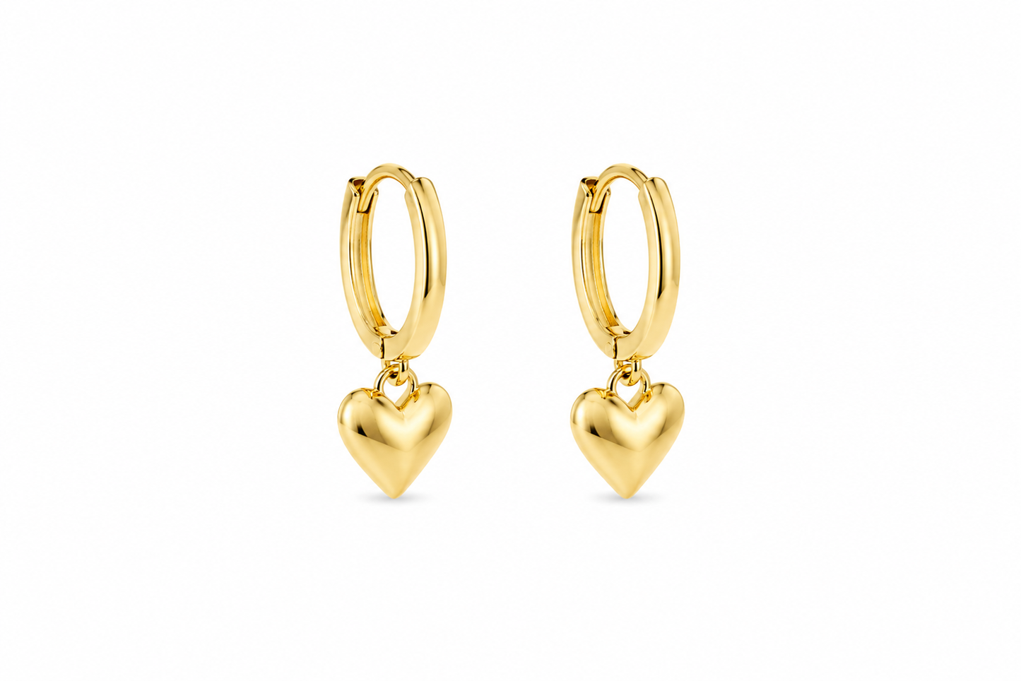 Auskarai ‘Golden Hearts’
