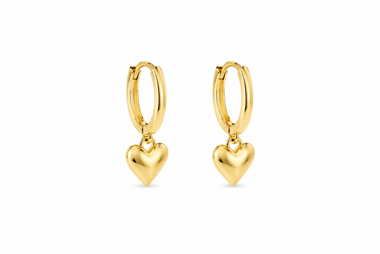 Auskarai ‘Golden Hearts’